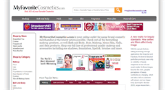 Desktop Screenshot of myfavoritecosmetics.com